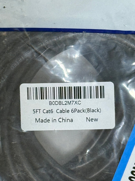 CATBOSE 5ft Cat6 Ethernet Cable (6 Pack)