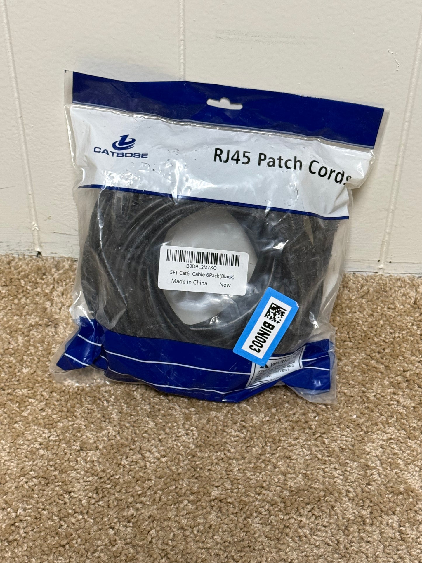 CATBOSE 5ft Cat6 Ethernet Cable (6 Pack)